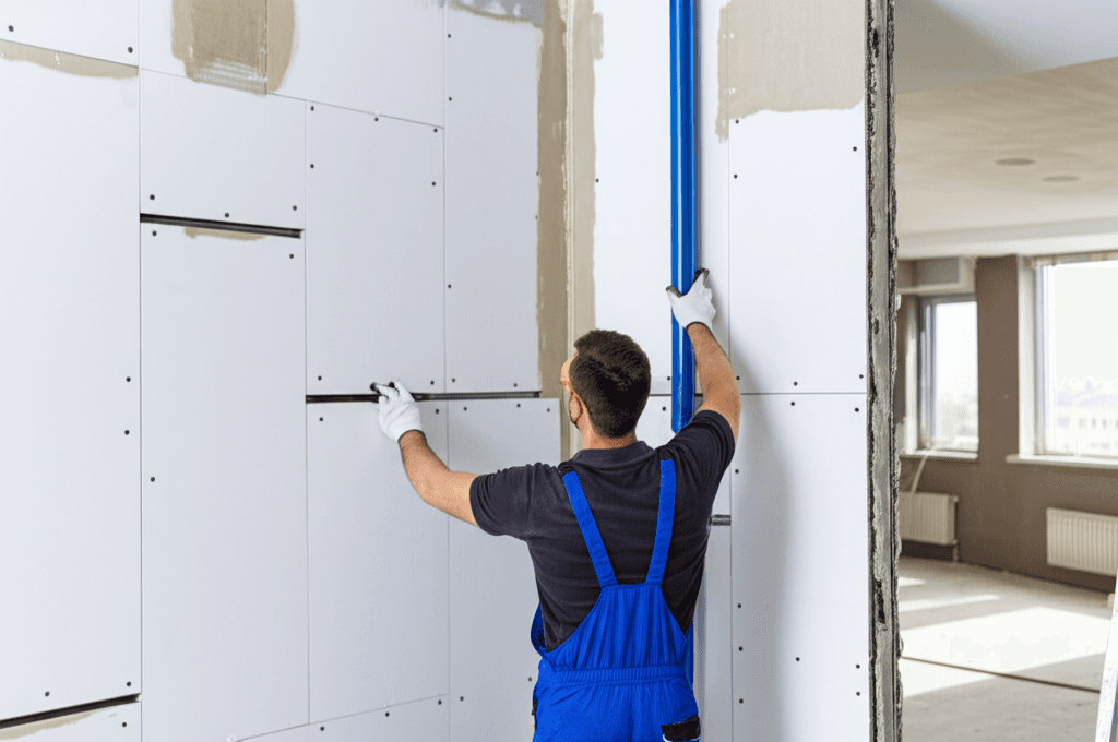 Oblaganje Cevi Gipsom - Prikaz osnove ili plana prostora