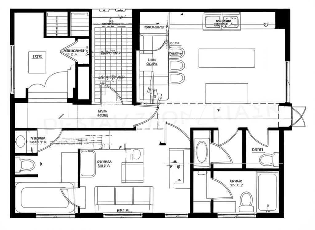 Plan prostora za postavljanje rasvete - prikaz osnove